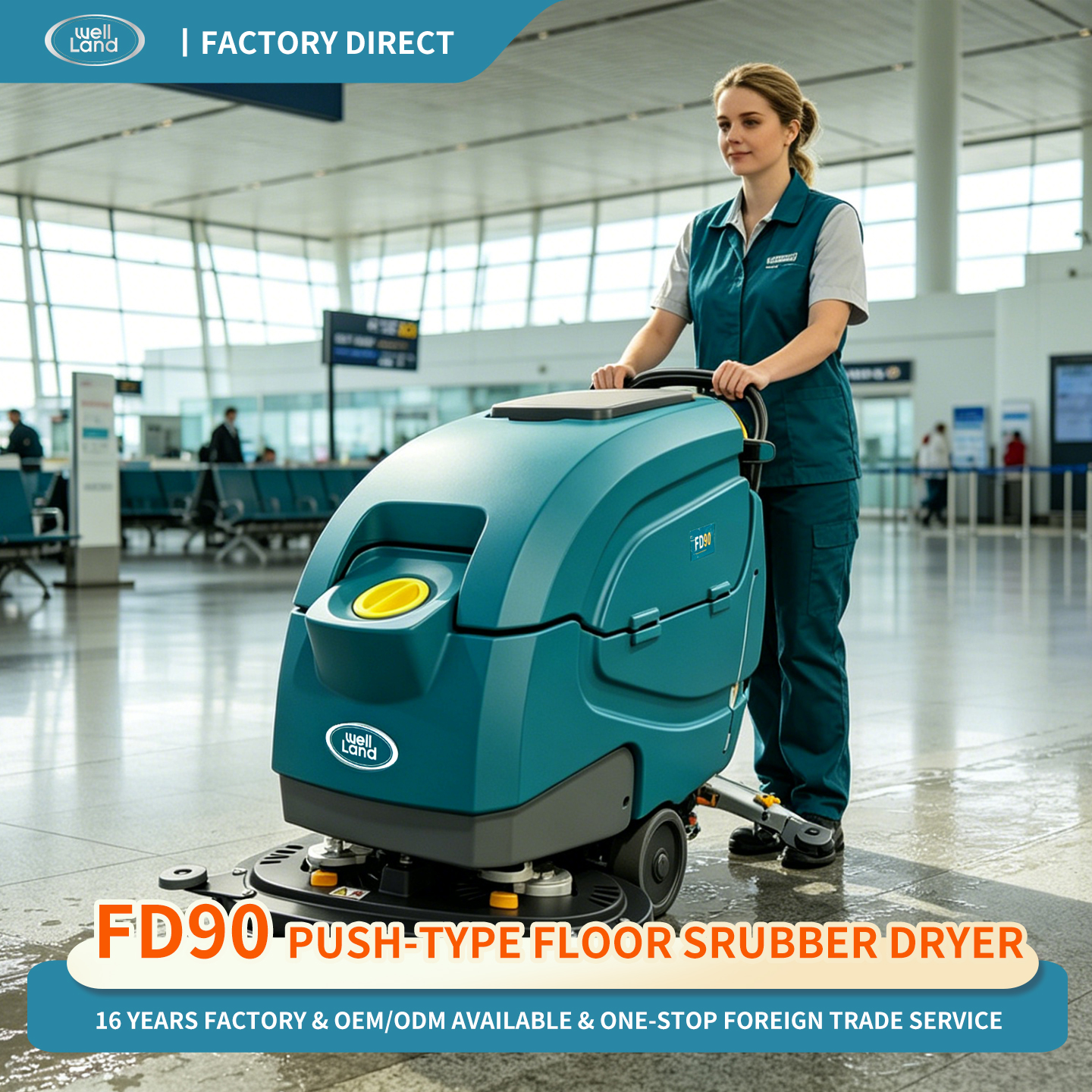 FD90手推式洗地机